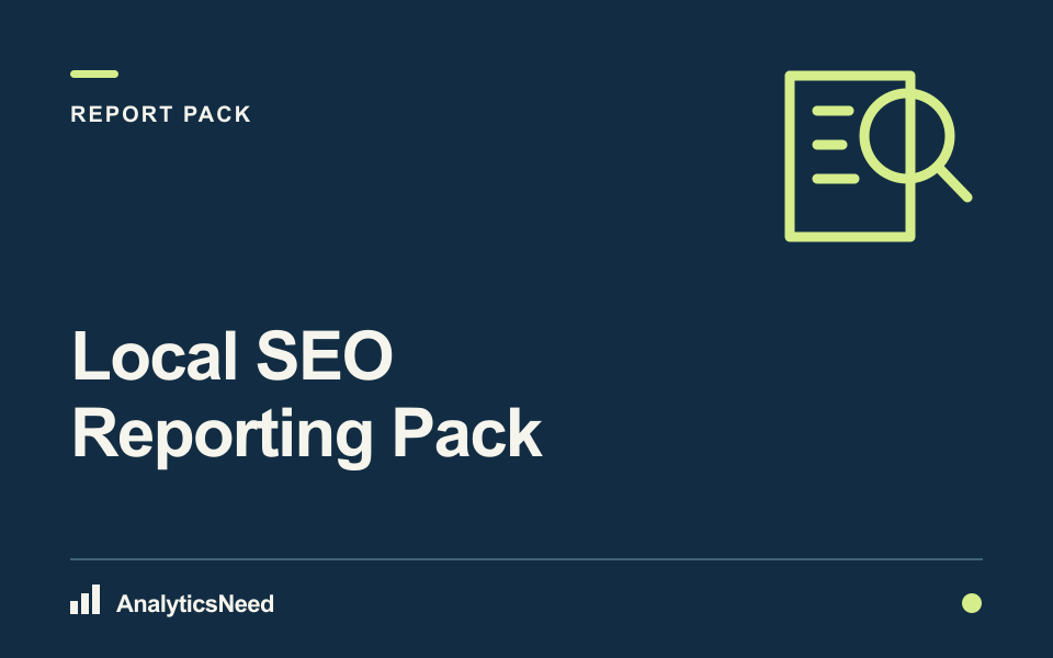 Illustrative cover for Local SEO Reporting Pack
